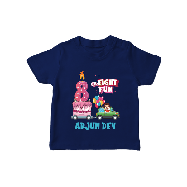 Stylish 8 Year Old T Shirt | Perfect for Everyday Wear - NAVY BLUE - 0-5 Months Old (Chest 17")