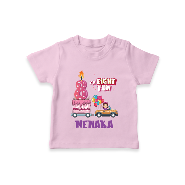 Stylish 8 Year Old T Shirt | Soft Cotton Tee - BABY PINK - 0-5 Months Old (Chest 17")
