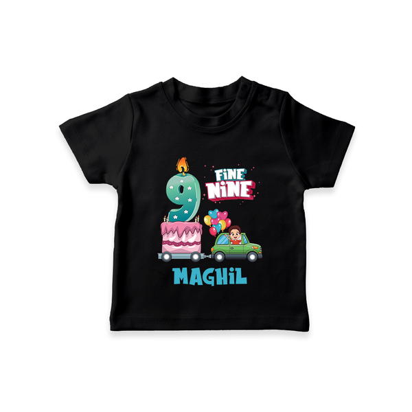 9th Birthday T Shirt | Stylish and Comfortable - BLACK - 0-5 Months Old (Chest 17")
