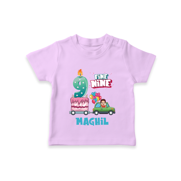 9th Birthday T Shirt | Stylish and Comfortable - LILAC - 0-5 Months Old (Chest 17")