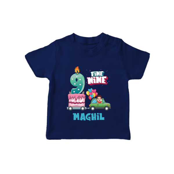 9th Birthday T Shirt | Stylish and Comfortable - NAVY BLUE - 0-5 Months Old (Chest 17")