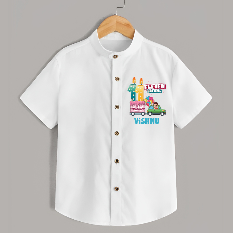 Trendy 11 Year Old Shirt | Personalized Birthday Shirt - WHITE - 0 - 6 Months Old (Chest 23")