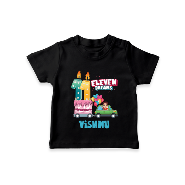 11th Birthday T Shirt | Trendy and Fun Cotton Tee - BLACK - 0-5 Months Old (Chest 17")