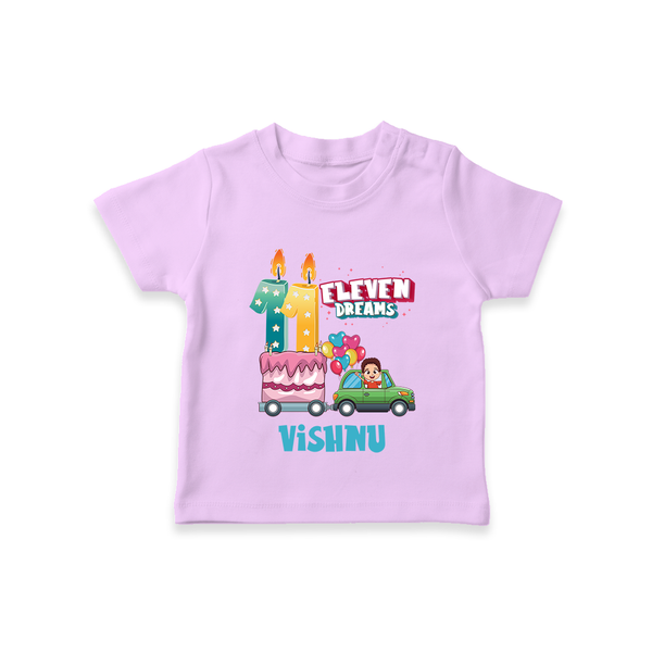 11th Birthday T Shirt | Trendy and Fun Cotton Tee - LILAC - 0-5 Months Old (Chest 17")