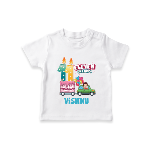 11th Birthday T Shirt | Trendy and Fun Cotton Tee - WHITE - 0-5 Months Old (Chest 17")