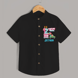 Cool 12th Birthday Shirt for Kids | Name Printed Shirt - BLACK - 0 - 6 Months Old (Chest 23")
