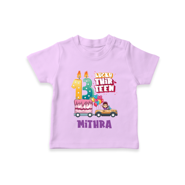 13th Birthday T Shirt | Cool Cotton Tee for Kids - LILAC - 0-5 Months Old (Chest 17")
