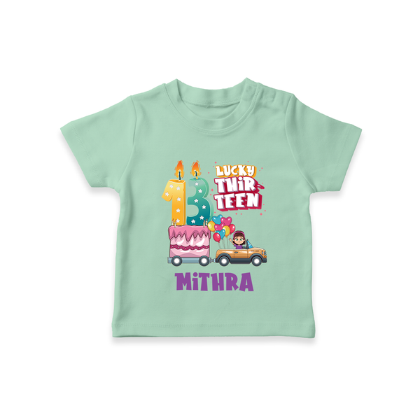 13th Birthday T Shirt | Cool Cotton Tee for Kids - MINT GREEN - 0-5 Months Old (Chest 17")