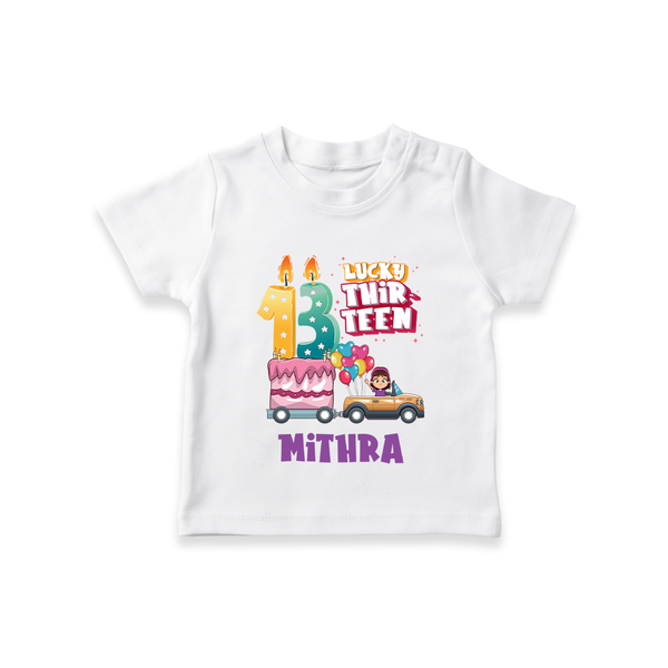 13th Birthday T Shirt | Cool Cotton Tee for Kids - WHITE - 0-5 Months Old (Chest 17")
