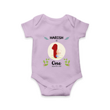 Mark your little one's first month with a personalized romper/onesie featuring their name!