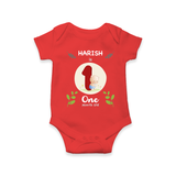 Mark your little one's first month with a personalized romper/onesie featuring their name!