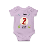 Mark your little one's Second month with a personalized romper/onesie featuring their name!
