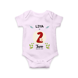 Celebrate Two month of joy with our delightful customized Romper For Babies - LILAC - 0 - 3 Months Old (Chest 16")