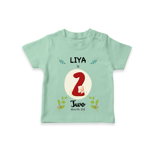 Celebrate The 2nd Month Birthday Custom T-Shirt, Personalized with your little one's name