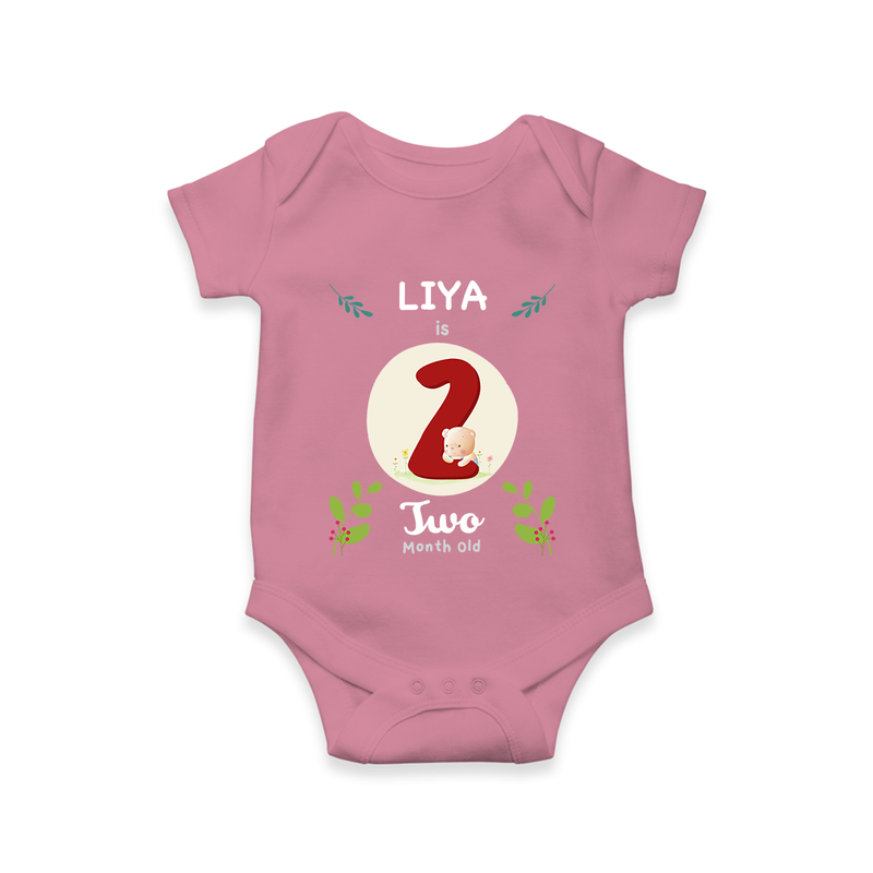 Celebrate Two month of joy with our delightful customized Romper For Babies - ONION - 0 - 3 Months Old (Chest 16")