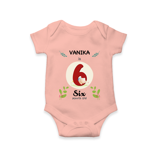Customized Baby Romper/Onesie | Celebrate 6th Month | Soft & Comfy Fit
