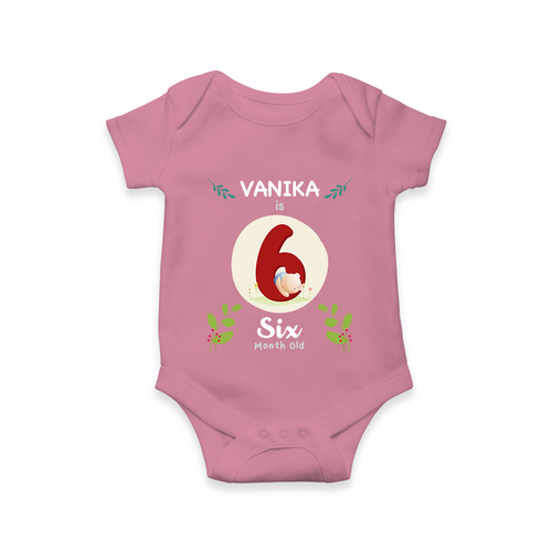 Celebrate Six month of joy with our delightful customized Romper For Babies