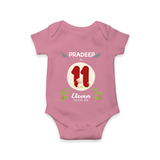 Celebrate Eleven month of joy with our delightful customized Romper For Babies - ONION - 0 - 3 Months Old (Chest 16")