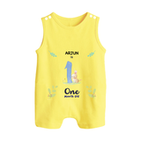 Make The First Month Unforgettable With Our Exclusive Customized Romper Suit For Babies - PASTEL YELLOW - 0 - 5 Months Old (Chest 18")