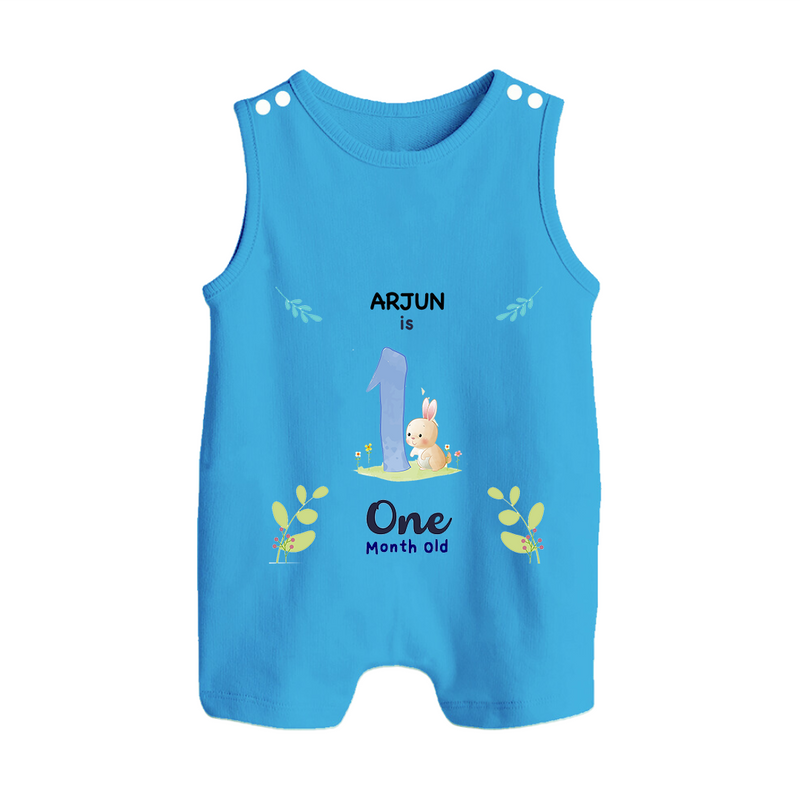 Make The First Month Unforgettable With Our Exclusive Customized Romper Suit For Babies - ROYAL BLUE - 0 - 5 Months Old (Chest 18")