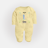 Make The First Month Unforgettable With Our Exclusive Customized Sleep Suit For Babies - PASTEL YELLOW - New Born (Chest 7.5")