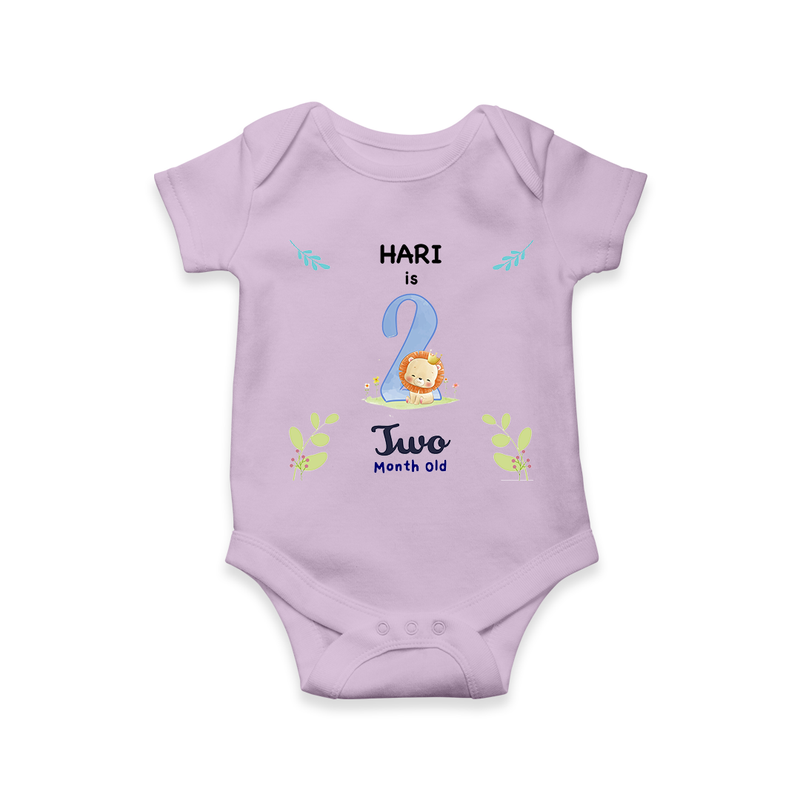 Celebrate The 2nd Month Birthday Custom Romper/ Onesie, Personalized with your little one's name