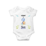 Make The Second Month Unforgettable With Our Exclusive Customized Romper For Babies - WHITE - 0 - 3 Months Old (Chest 16")