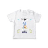 2 Month Milestone Baby T-Shirt Outfit | Personalized T-Shirt | Perfect for Photoshoots - WHITE - 0-5 Months Old (Chest 17")