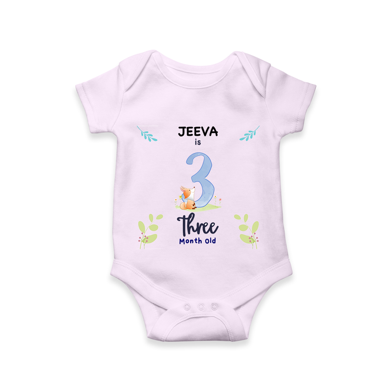 Make The Third Month Unforgettable With Our Exclusive Customized Romper For Babies - LILAC - 0 - 3 Months Old (Chest 16")