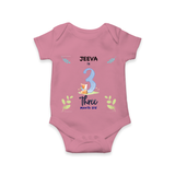 3 Month Milestone Baby Bodysuit Outfit | Personalized Romper/Onesie | Perfect for Photoshoots - ONION - New Born (Chest 14")