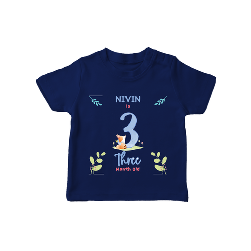 3 Month Milestone Baby T-Shirt Outfit | Personalized T-Shirt | Perfect for Photoshoots
