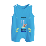 Make The Fourth Month Unforgettable With Our Exclusive Customized Romper Suit For Babies - ROYAL BLUE - 0 - 5 Months Old (Chest 18")