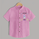 5 Month Milestone Baby Shirt Outfit | Personalized Shirt | Perfect for Photoshoots - BABY PINK - 0 - 6 Months Old (Chest 23")