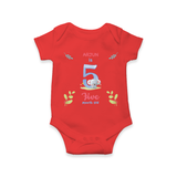 Celebrate The 5th Month Birthday Custom Romper/ Onesie, Personalized with your little one's name