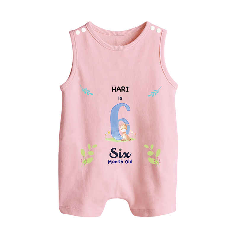 Make The Sixth Month Unforgettable With Our Exclusive Customized Romper Suit For Babies - BABY PINK - 0 - 5 Months Old (Chest 18")