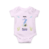 Make The Seventh Month Unforgettable With Our Exclusive Customized Romper For Babies - LILAC - 0 - 3 Months Old (Chest 16")