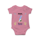 7 Month Milestone Baby Bodysuit Outfit | Personalized Romper/Onesie | Perfect for Photoshoots - ONION - New Born (Chest 14")