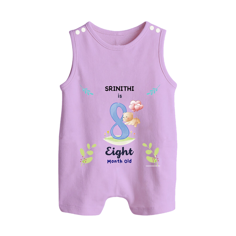 Make The Eighth Month Unforgettable With Our Exclusive Customized Romper Suit For Babies - LILAC - 0 - 5 Months Old (Chest 18")