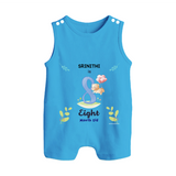 Make The Eighth Month Unforgettable With Our Exclusive Customized Romper Suit For Babies - ROYAL BLUE - 0 - 5 Months Old (Chest 18")