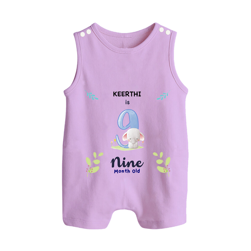 Make The Ninth Month Unforgettable With Our Exclusive Customized Romper Suit For Babies - LILAC - 0 - 5 Months Old (Chest 18")