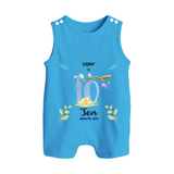 Make The Tenth Month Unforgettable With Our Exclusive Customized Romper Suit For Babies - ROYAL BLUE - 0 - 5 Months Old (Chest 18")