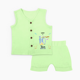 Make The Tenth Month Unforgettable With Our Exclusive Customized Jabla Set For Babies - PASTEL GREEN - 0 - 3 Months Old (Chest 9.8")