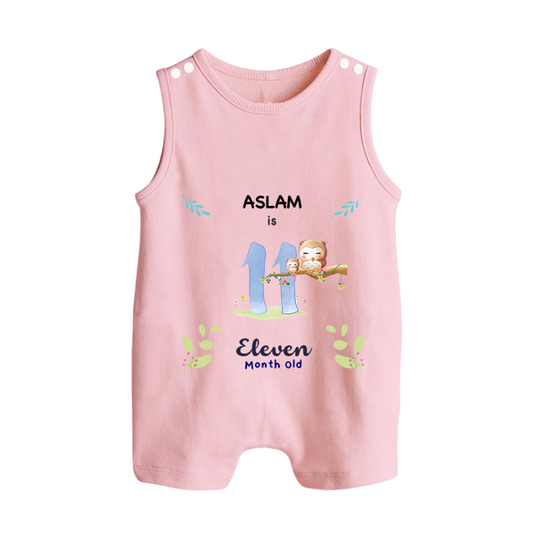 Make The Eleventh Month Unforgettable With Our Exclusive Customized Romper Suit For Babies - BABY PINK - 0 - 5 Months Old (Chest 18")