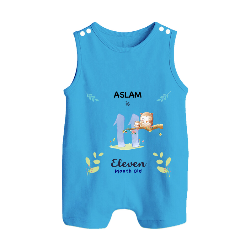 Make The Eleventh Month Unforgettable With Our Exclusive Customized Romper Suit For Babies - ROYAL BLUE - 0 - 5 Months Old (Chest 18")