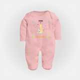 Make The First Year Unforgettable With Our Exclusive Customized Sleep Suit For Babies - BABY PINK - New Born (Chest 7.5")