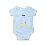 Make The First Year Unforgettable With Our Exclusive Customized Romper For Babies - BABY BLUE - 0 - 3 Months Old (Chest 16")