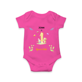 Make The First Year Unforgettable With Our Exclusive Customized Romper For Babies - HOT PINK - 0 - 3 Months Old (Chest 16")