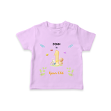 Make The First Year Unforgettable With Our Exclusive Customized T-Shirt For Babies - LILAC - 0-5 Months Old (Chest 17")