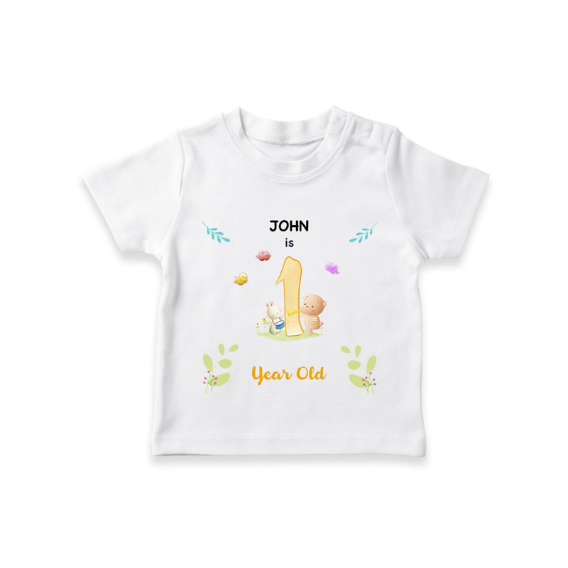 Make The First Year Unforgettable With Our Exclusive Customized T-Shirt For Babies - WHITE - 0-5 Months Old (Chest 17")