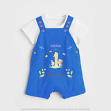 Make The First Year Unforgettable With Our Exclusive Customized Dungaree Set For Babies - COBALT BLUE - 0 - 5 Months Old (Chest 18")